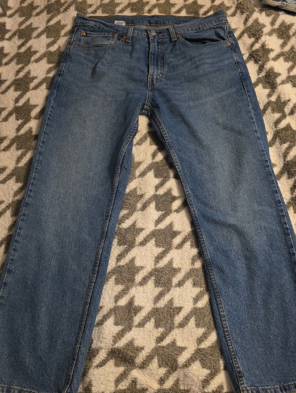 Levi's 505 Medium Blue Denim Jeans Size 34x30